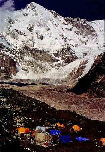 
Cho Oyu South Face From Gokyo Valley - Trekking And Climbing in Nepal book
